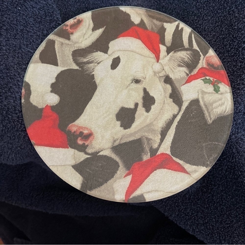 Santa Cow Trivet 8” Diameter